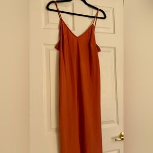 a new day Strapless Orange Dress
